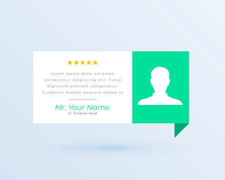 testimony chat bubble quotation template for web content vectorのイラスト素材