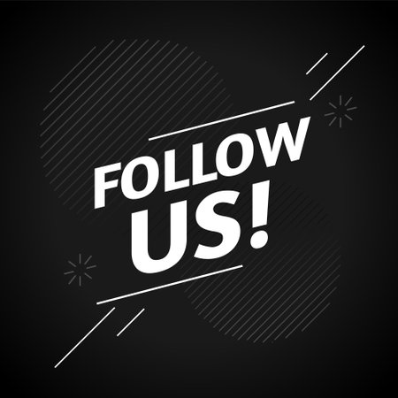 follow us dark template like or subscribe web channel vectorのイラスト素材