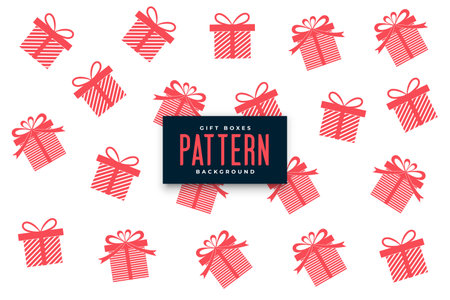 decorative present box pattern backdrop background for love ones vectorのイラスト素材