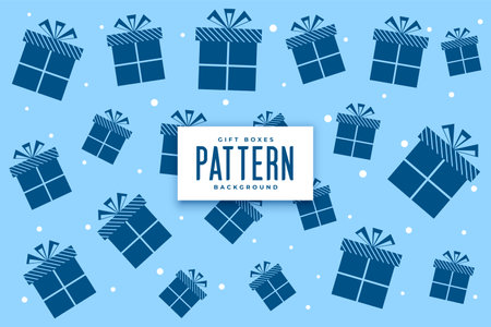 decorative giftbox pattern background for festive holiday backdrop vectorのイラスト素材