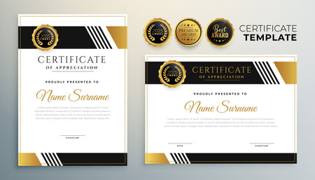 internship inspiring certificate of appreciation background for corporate office vectorのイラスト素材