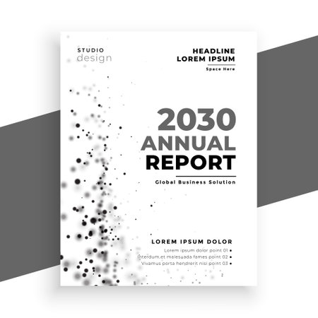 modern annual report business template for catalog publication vectorのイラスト素材