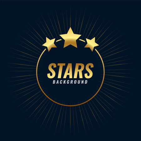 celebrate your achievements with golden star background design vectorのイラスト素材