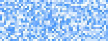 abstract blue and white pixel grid pattern banner design vectorのイラスト素材