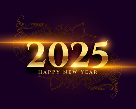 2025 new year festive background with light effect vectorのイラスト素材