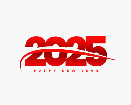 happy new year 2025 holiday background design vectorのイラスト素材
