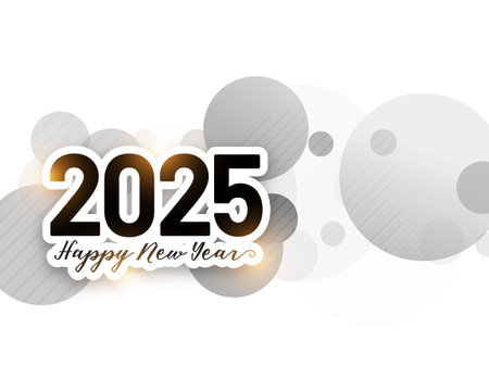 papercut style 2025 new year holiday card vectorのイラスト素材