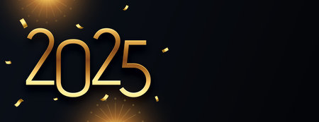 2025 new year festive wallpaper with copy space vectorのイラスト素材
