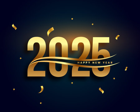 premium style happy new year 2025 celebration background vectorのイラスト素材