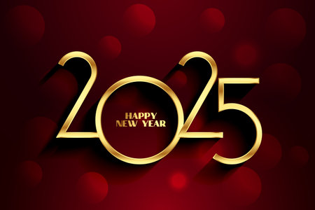 happy new year 2025 background for social media post vectorのイラスト素材