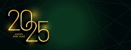 happy new year 2025 holiday wallpaper for social media post vectorのイラスト素材
