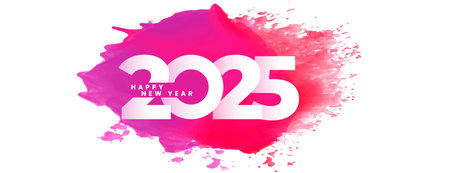 grungy style 2025 new year invitation wallpaper design vectorのイラスト素材