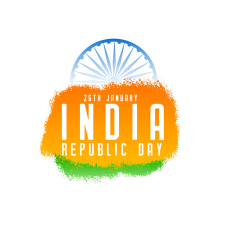 26th january indian republic day background for social media post vectorのイラスト素材