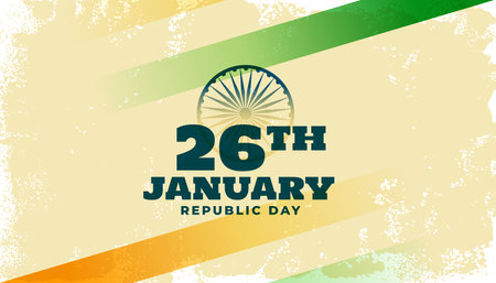 26th january indian republic day celebration background vectorのイラスト素材