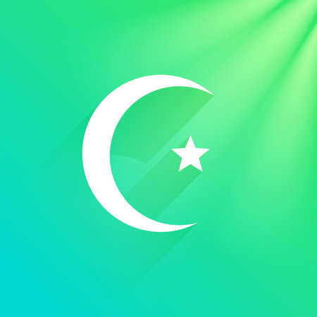 discover the spiritual significance of islam religious symbol vectorのイラスト素材