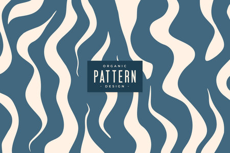 abstract wavy shape organic pattern background design vectorのイラスト素材