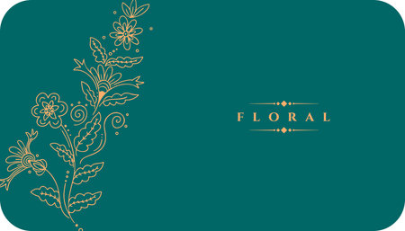 abstract floral swirls background in vintage style vectorのイラスト素材