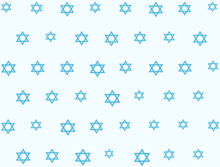 stars of david religious background in set vectorのイラスト素材