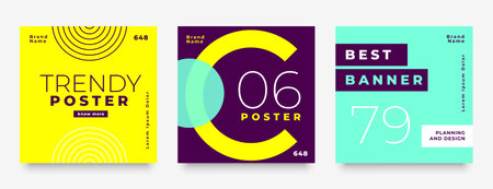 professional social media feed banner in collection vectorのイラスト素材