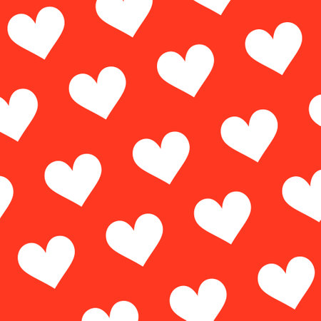 papercut love heart repeat pattern backdrop design vectorのイラスト素材