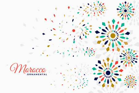 ethnic style arabic cultural moroccan floral backdrop design vectorのイラスト素材