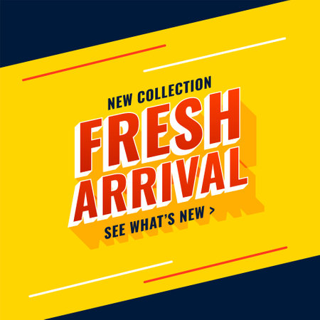 3d style fresh arrival sale background shop now for latest brand vectorのイラスト素材