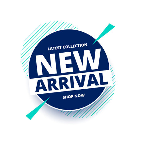 fresh and new arrival background for retail and web promotion vectorのイラスト素材