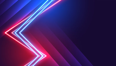 eye catching digital neon lines abstract wallpaper vectorのイラスト素材