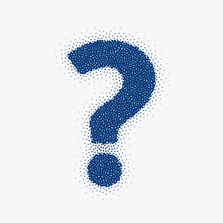 particle style question mark sign background design vector
