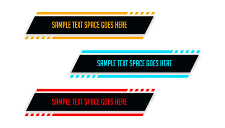 lower third news header banner for media interface or broadcast vectorのイラスト素材