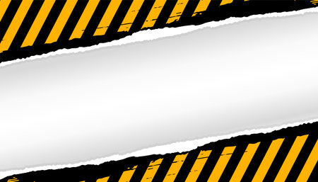 rusty yellow and black stripe background with blank space vectorのイラスト素材
