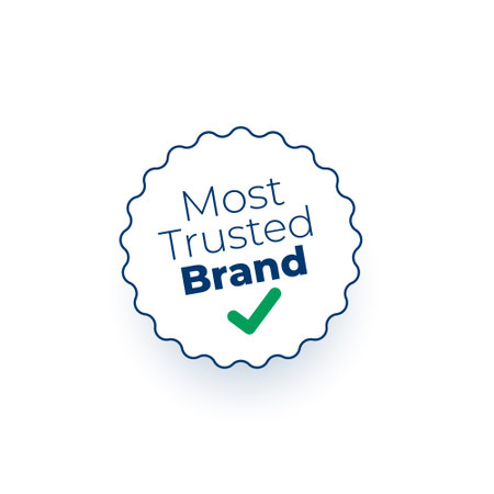 verified most trusted brand sticker design vectorのイラスト素材