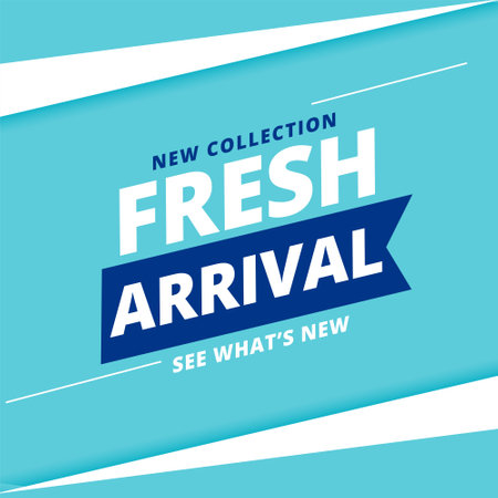 fresh and new arrival collection template for business marketing vectorのイラスト素材