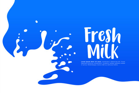 pure and fresh milky flowing motion background design vectorのイラスト素材