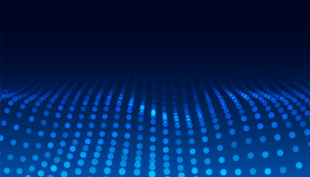 creative and elegant glowing blue dotted background design vectorのイラスト素材