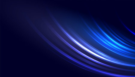 shiny and glowing light trails banner disappear on highway vectorのイラスト素材
