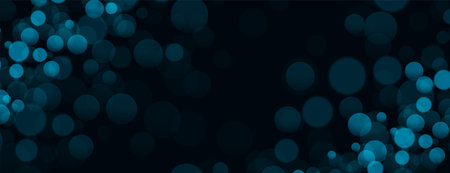 beautiful circular blurred blue wallpaper with bokeh effect vectorのイラスト素材
