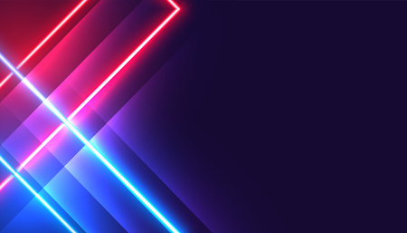 abstract digital laser line gaming background with glowing neon effect vectorのイラスト素材