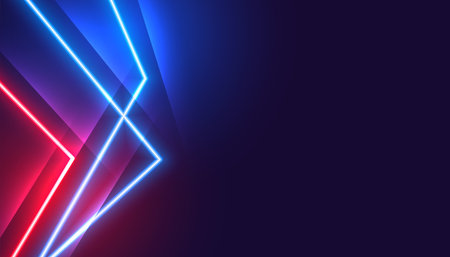 neon style abstract led lines modern background with blank space vectorのイラスト素材