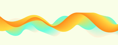 abstract colorful wavy flowing texture backdrop design vectorのイラスト素材