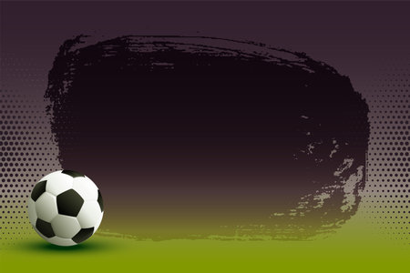 3d style sporty soccer grungy background with grass design vectorのイラスト素材