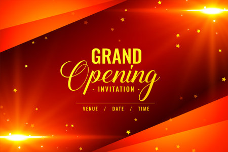 grand opening event ceremony background for new journey celebration vectorのイラスト素材