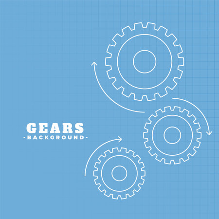machinal gear wheel in motion background design vectorのイラスト素材