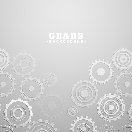 machinal equipment gear wheel grey background design vectorのイラスト素材
