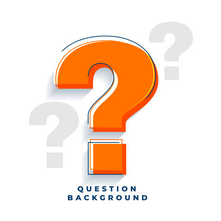 3d style q and a query sign template for web help and information vectorのイラスト素材