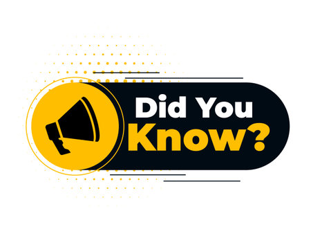 modern did you know learning background with megaphone design vectorのイラスト素材