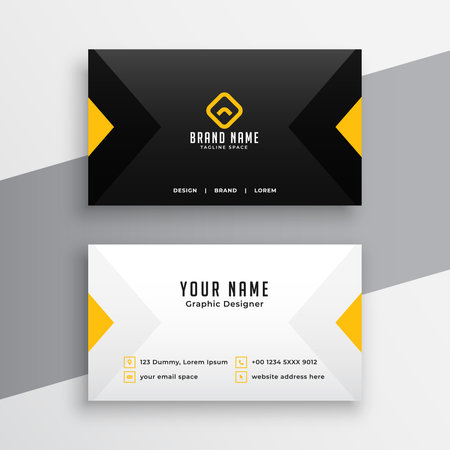 black and white corporate business card with a luxurious touch vectorのイラスト素材