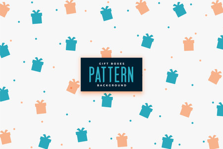 cute present box texture background for fabric print vectorのイラスト素材