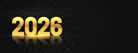 2026 new year festive wallpaper with text space vectorのイラスト素材