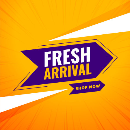 fresh and new arrival background for social media post vectorのイラスト素材